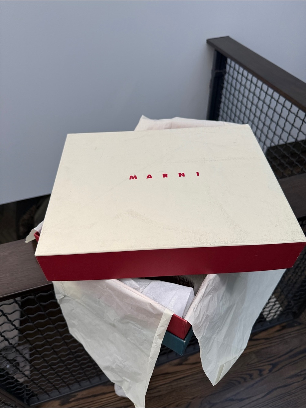 NWT Marni White REAL Calf Hair Platform Clog Mules - Picture 11 of 12
